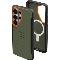 UAG Civilian w/Magnet Case for Galaxy S26 Ultra - Olive Drab / Orange